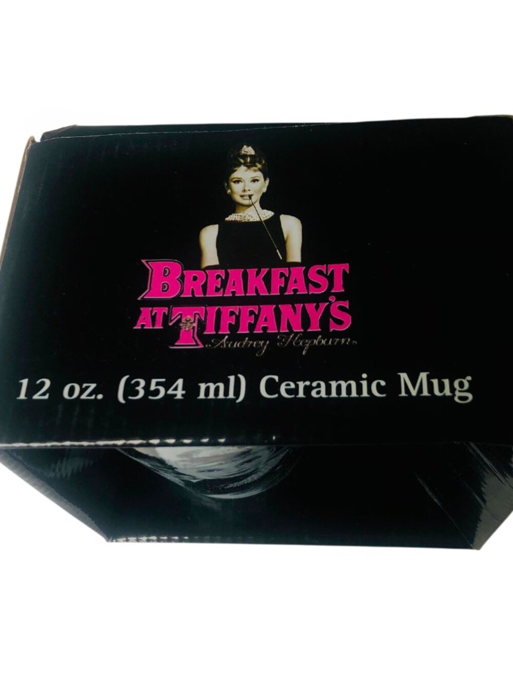 AUDREY HEPBURN Breakfast at Tiffany's Ceramic Coffee Mug Cup with Box